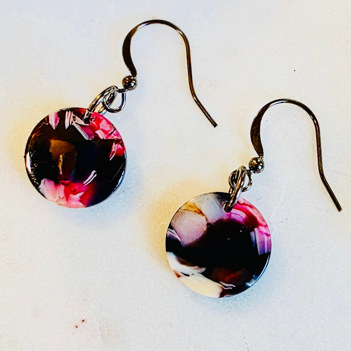 Purple Mini Drop Dangles