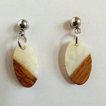 Ivory Mini Oval Dangles