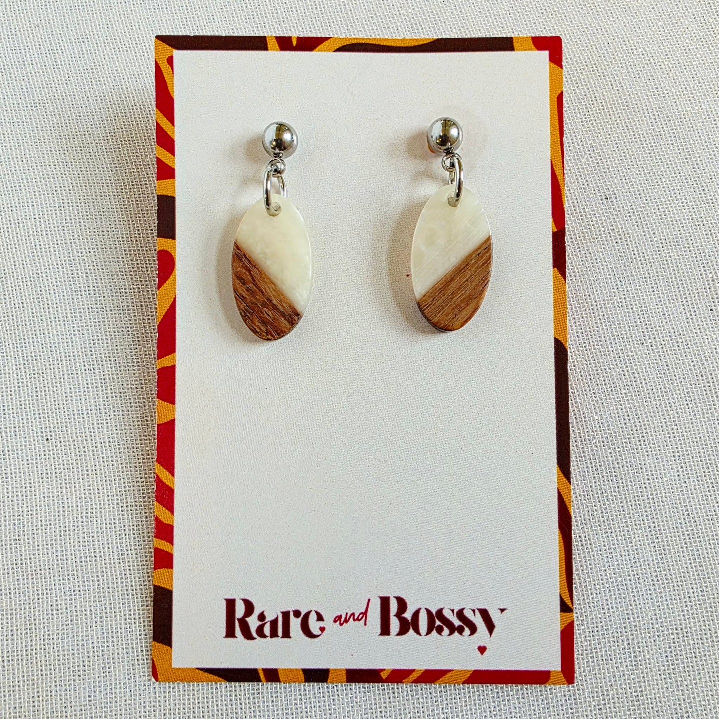 Ivory Mini Oval Dangles