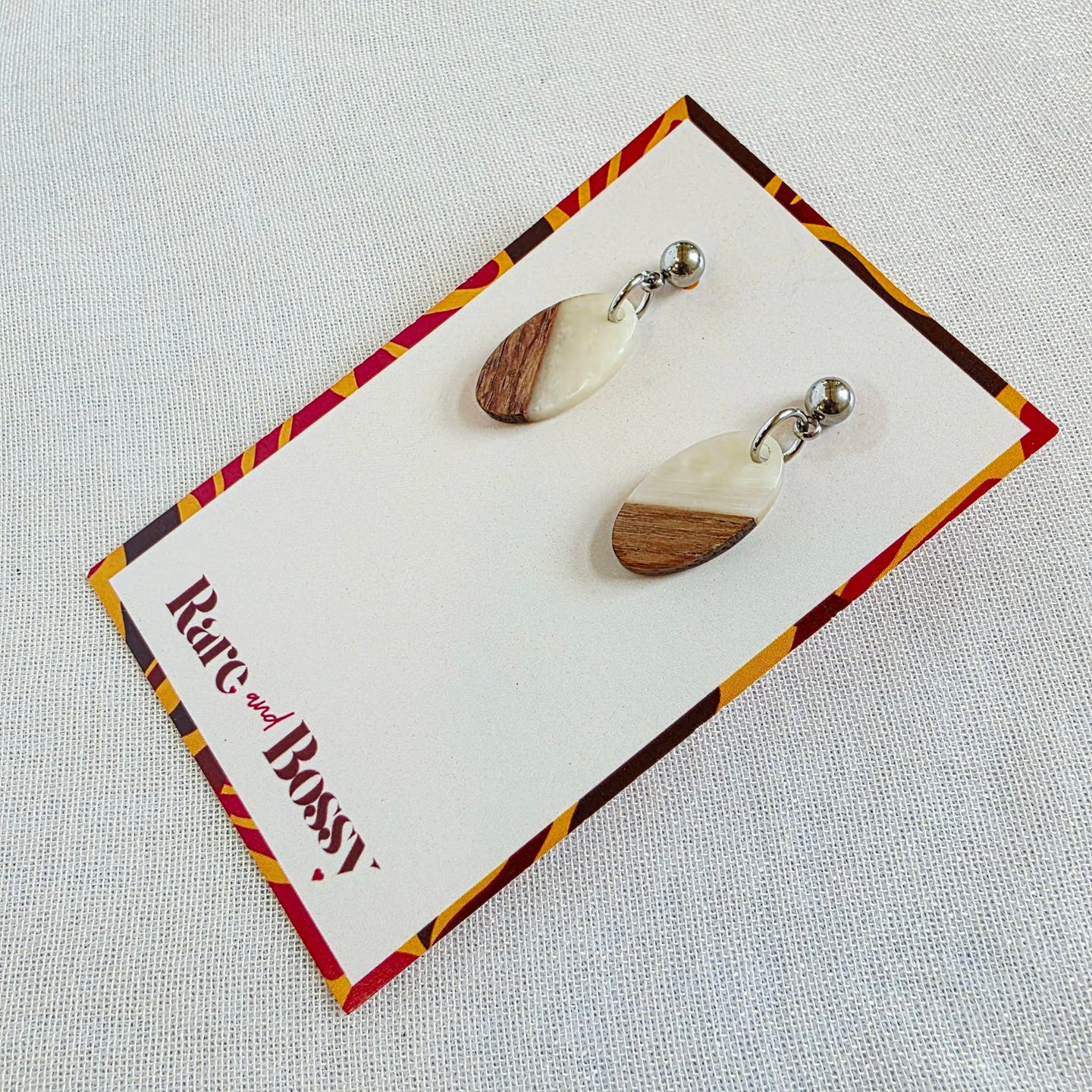 Ivory Mini Oval Dangles