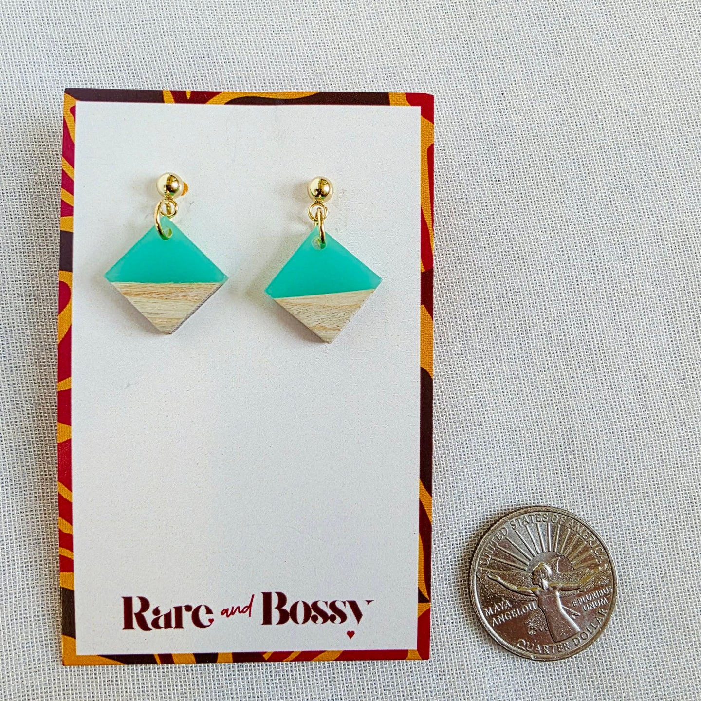 Mint Diamond Dangles