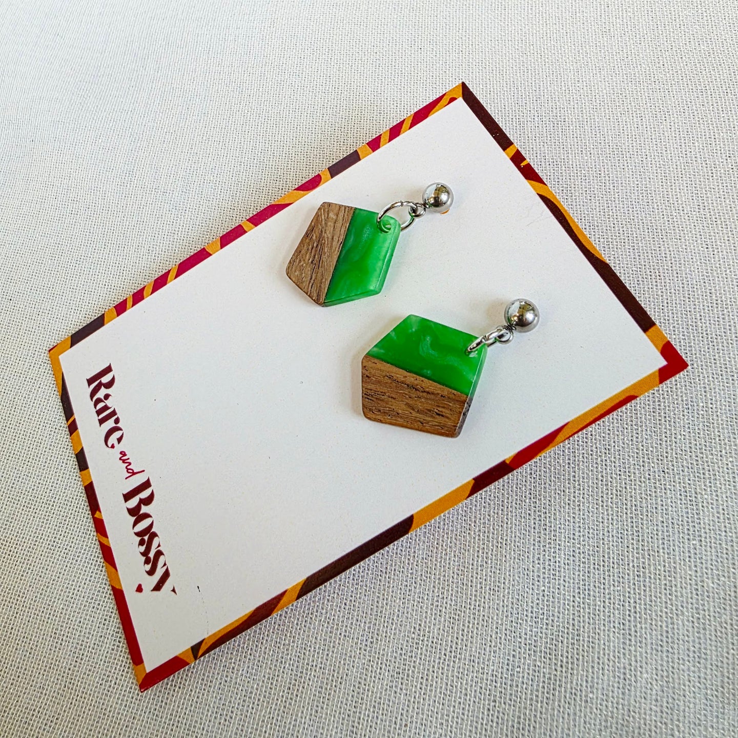 Green Mini Pentagon Dangles (Dr. Amy)