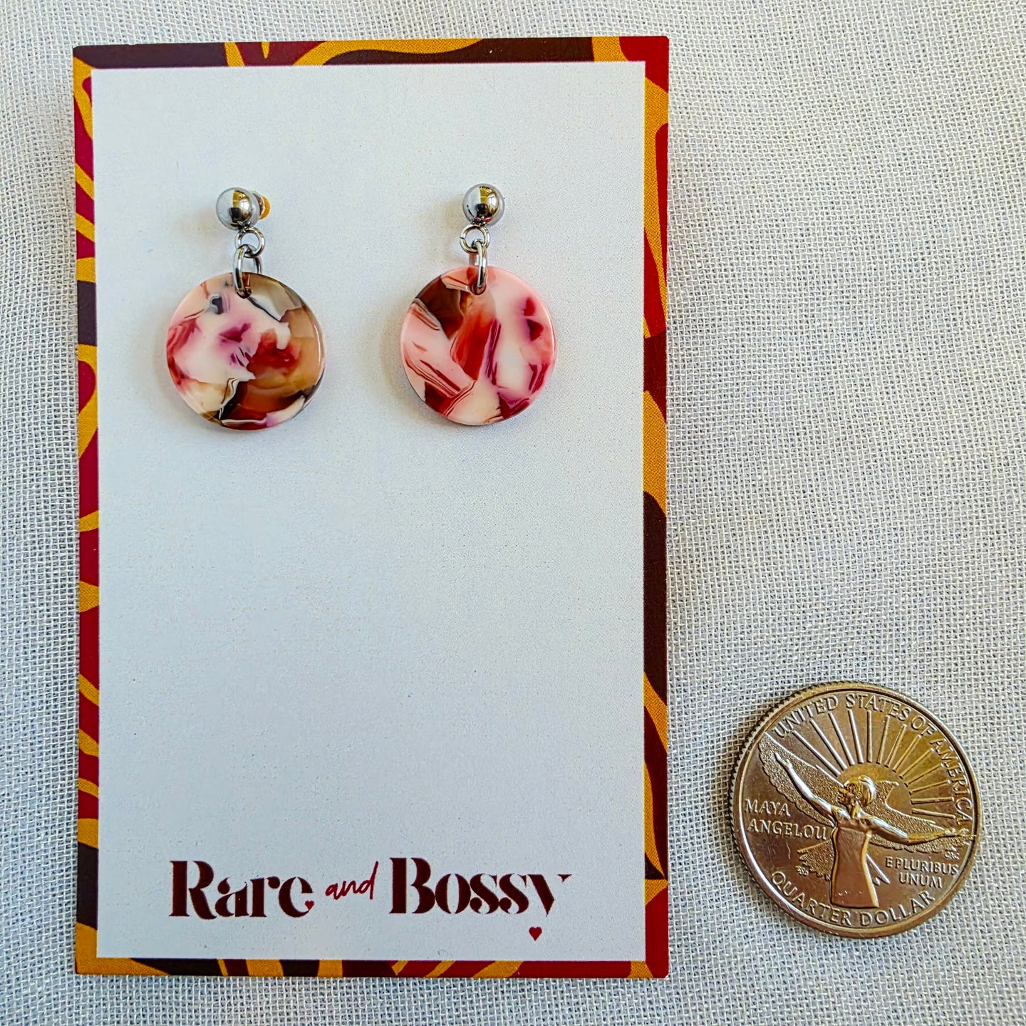 Pink Mini Drop Dangles