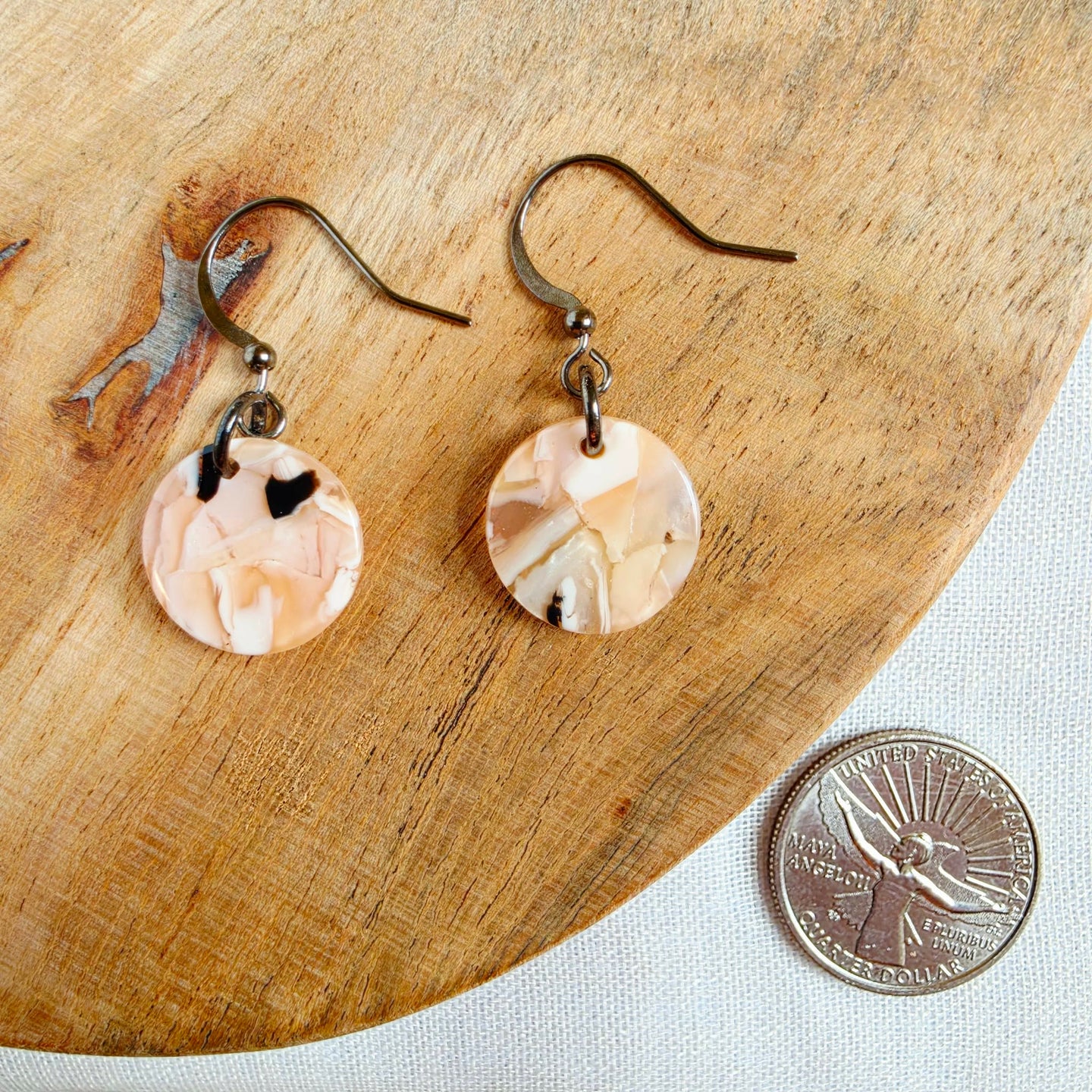 Blush Pink Mini Drop Dangles (Dr. Amy)