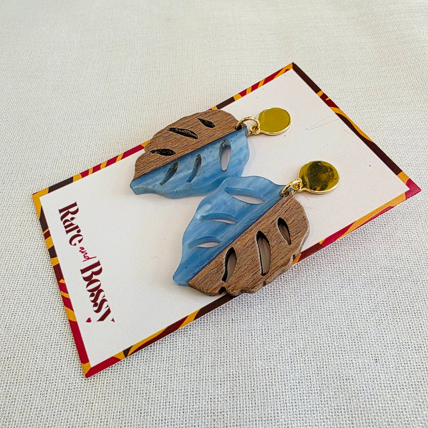 Blue Leaf Dangles