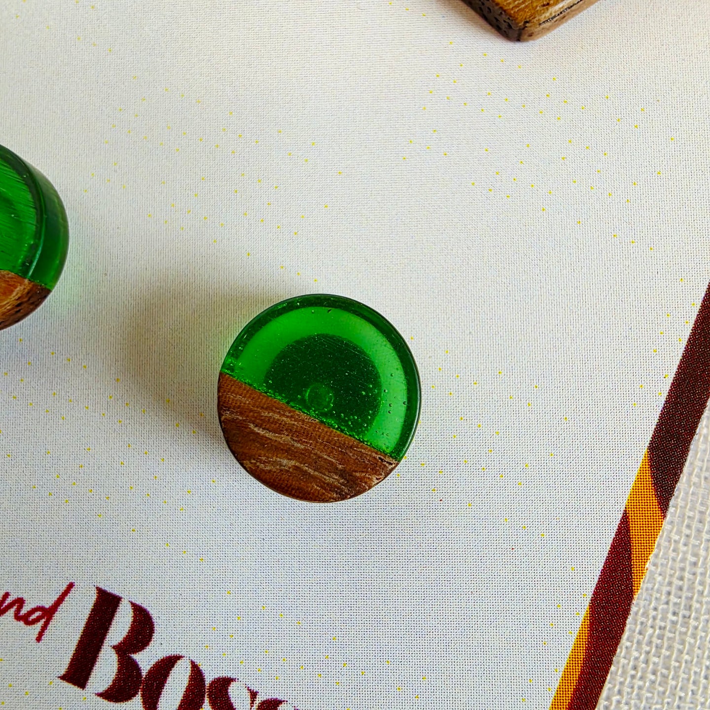 Green Pentagon Dangles + Studs Duo