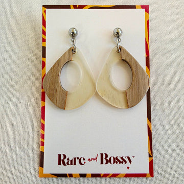 Clear Open Teardrop Dangles