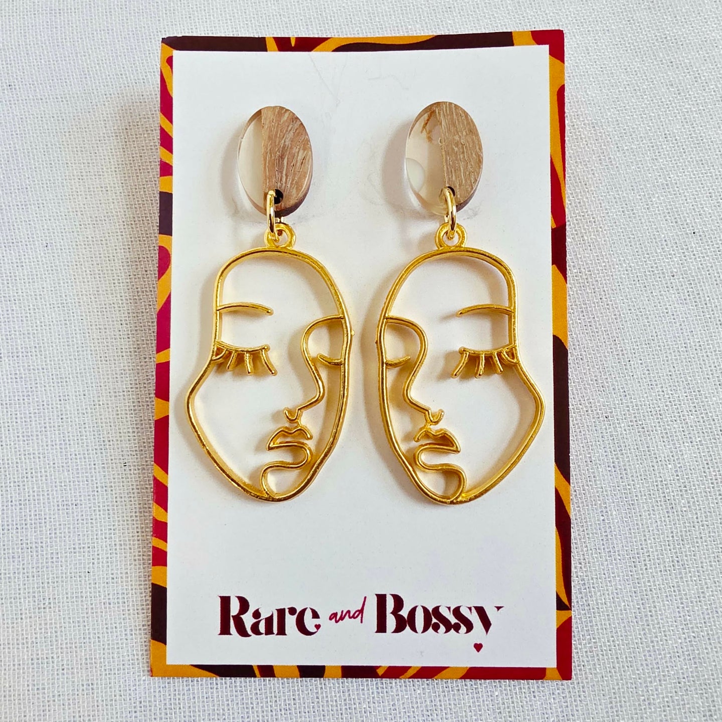 White Top Face Dangles