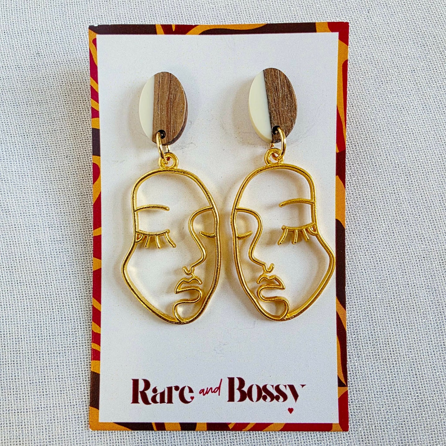 White Top Face Dangles