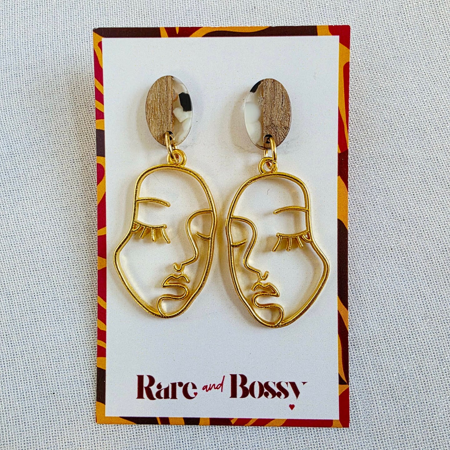 White Top Face Dangles