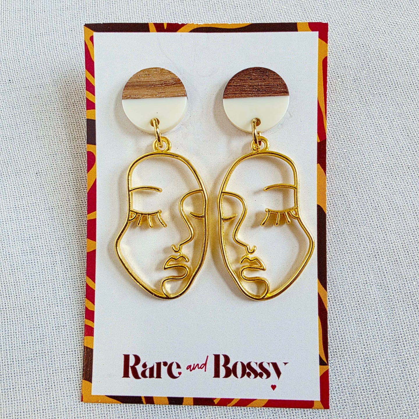 White Top Face Dangles