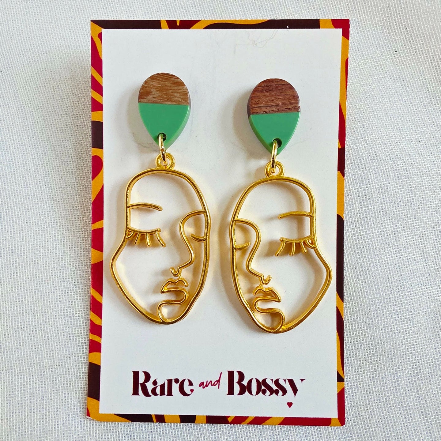 Green Top Face Dangles (Dr. Amy)