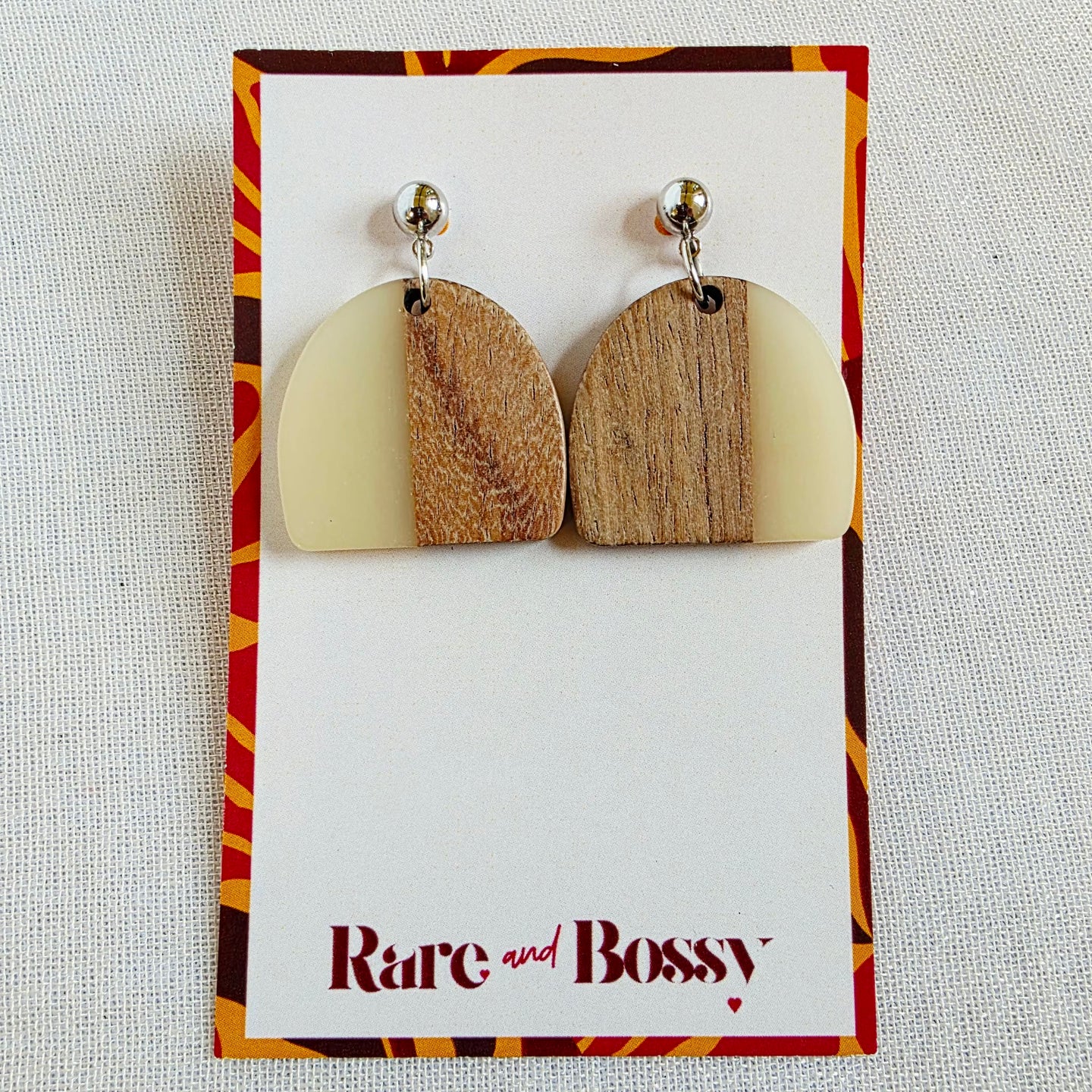 Ivory Half Circle Dangles