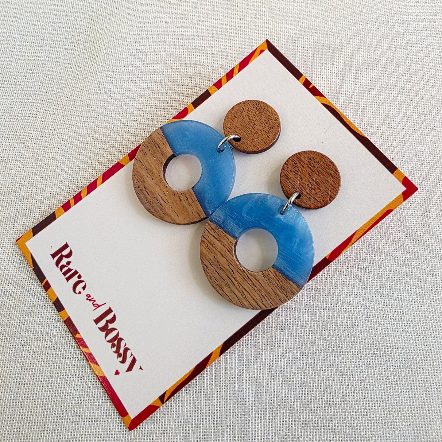 Blue Open Circle Dangles