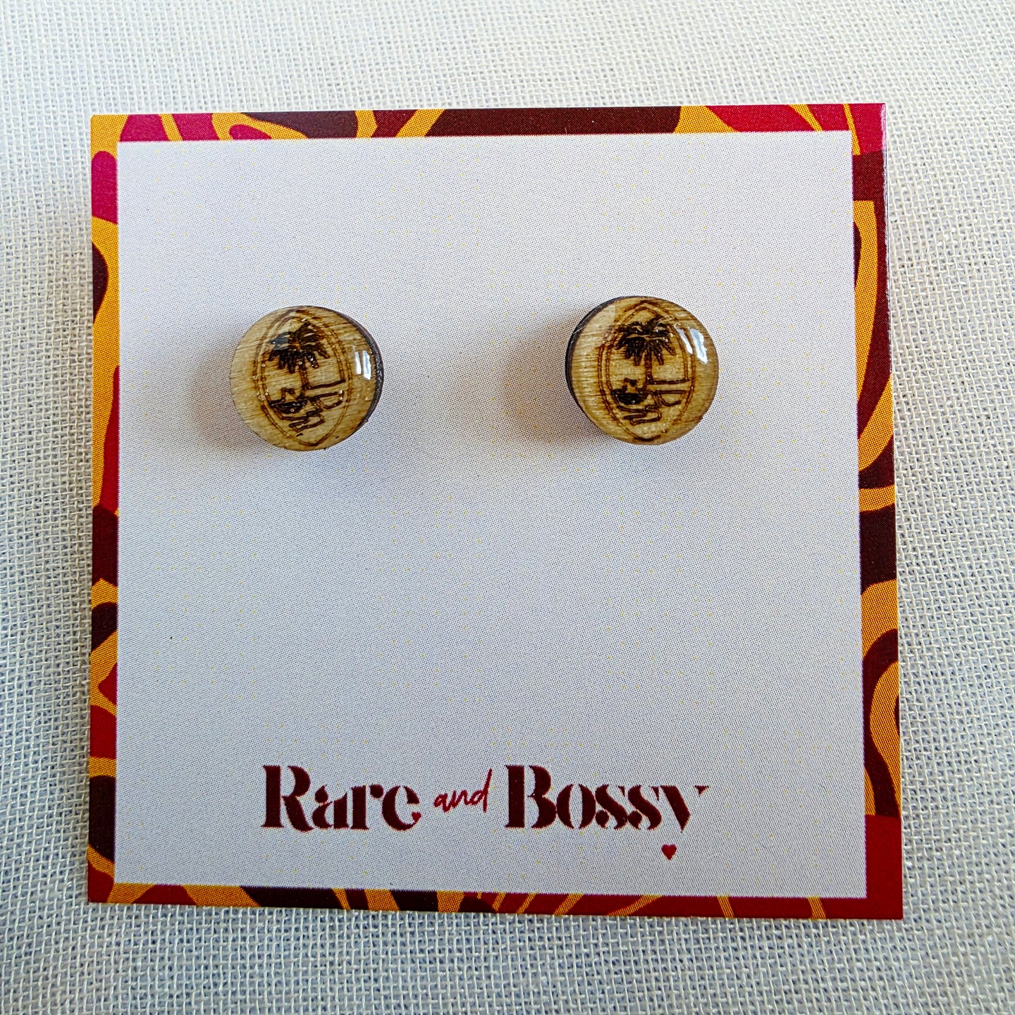 Guam Seal Circle Studs
