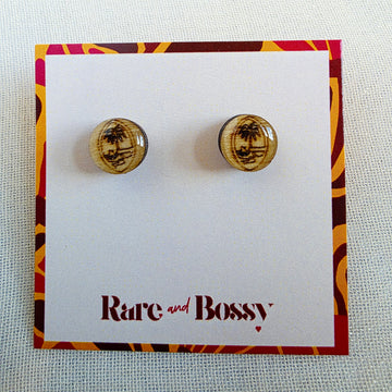 Guam Seal Circle Studs