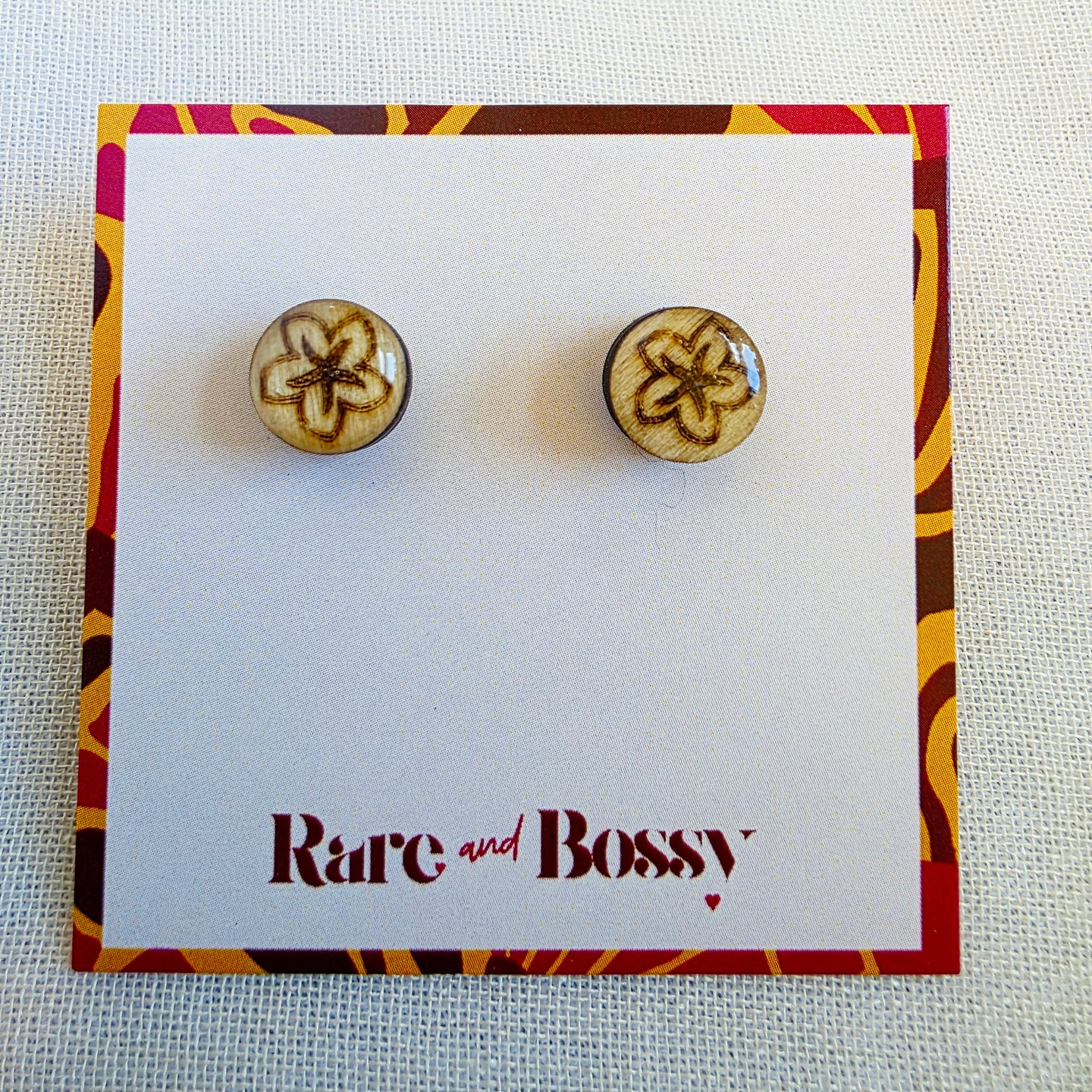 Plumeria Studs (Guam Heritage)