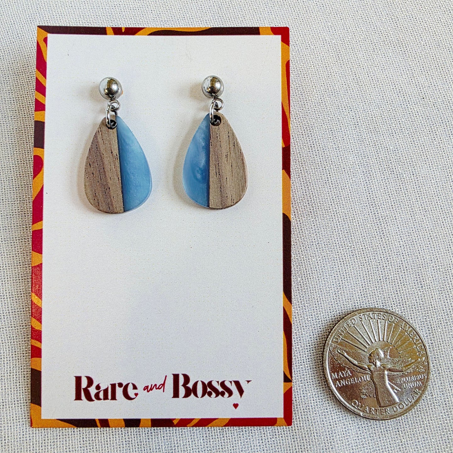 Blue Mini Teardrop Dangles