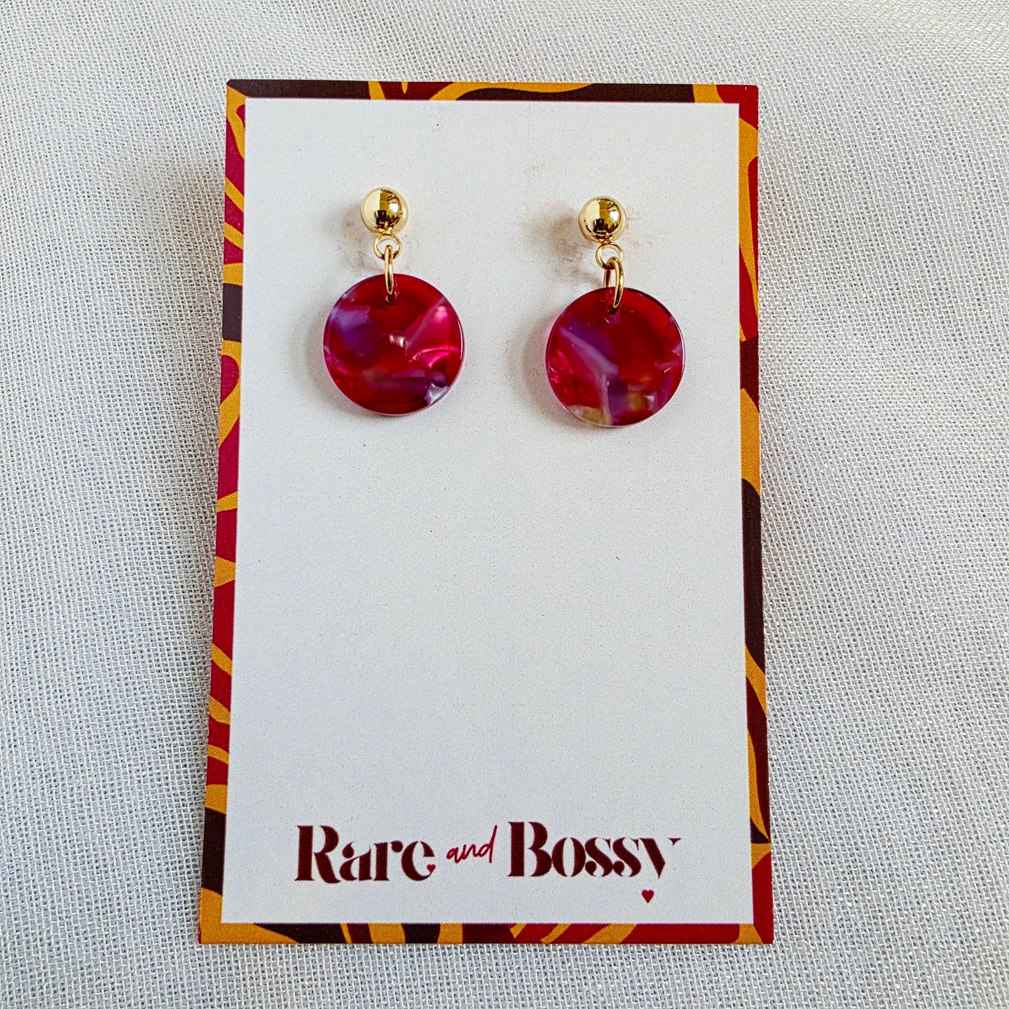 Red Mini Drop Dangles