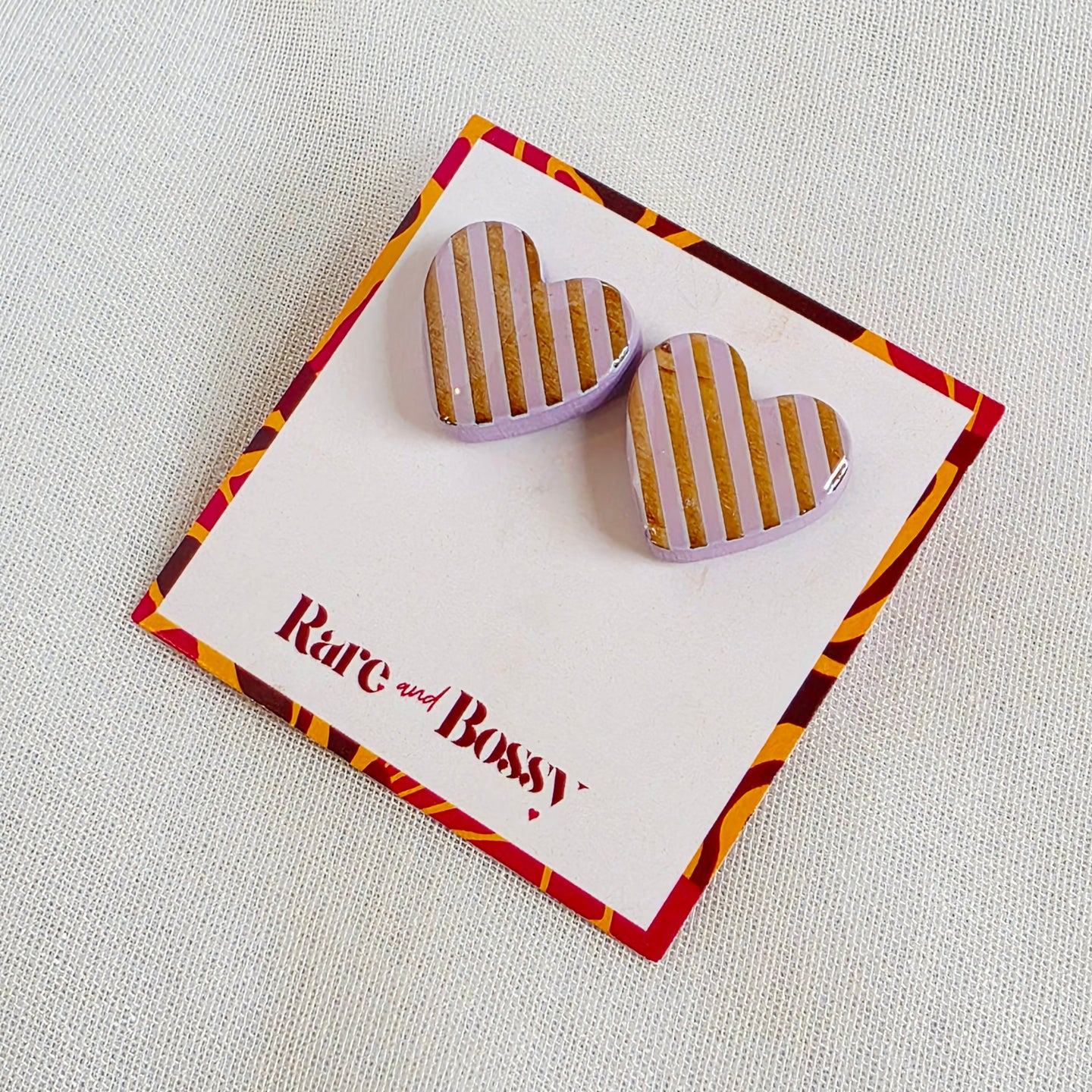 Purple Heart Studs