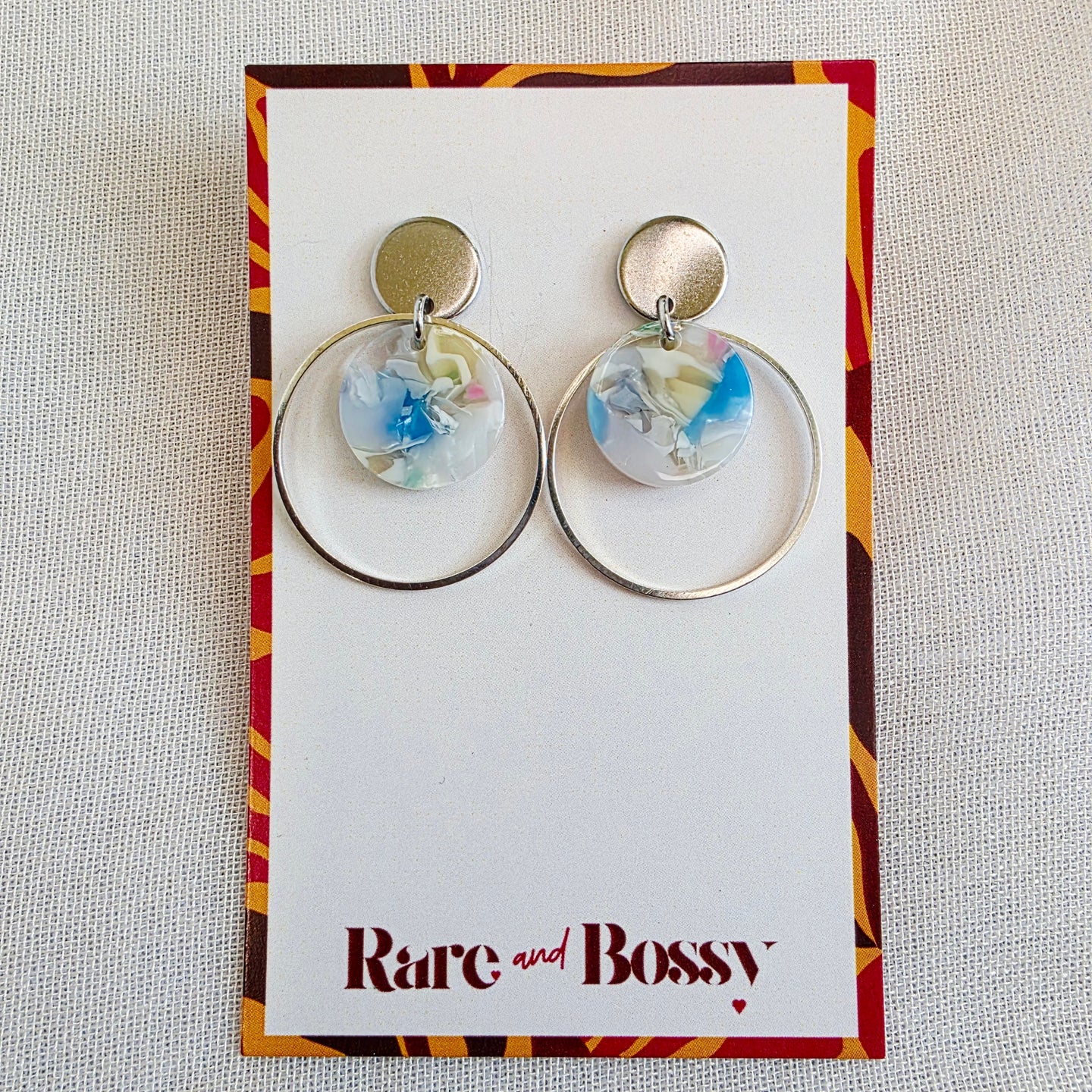 Light Blue Layered Dangles