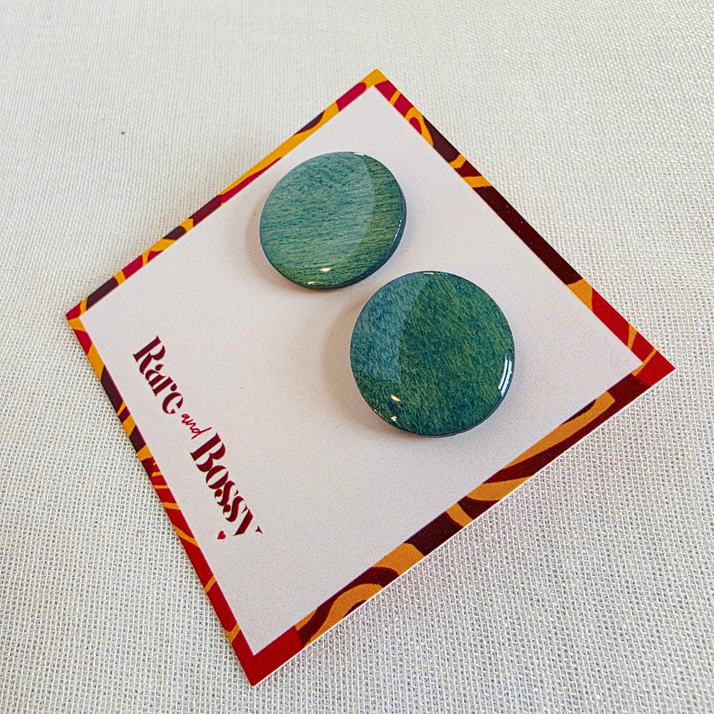 Blue Wood+Resin Studs