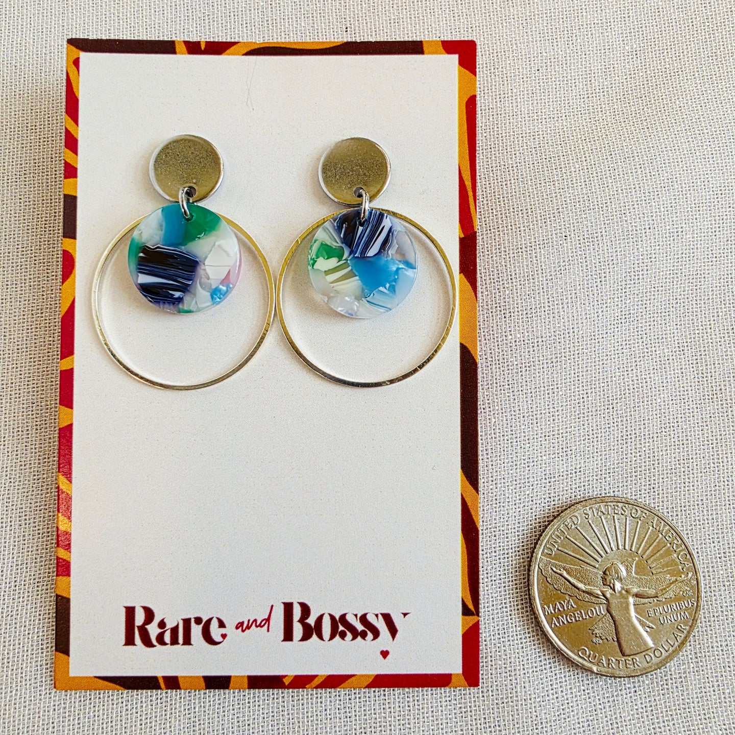 Dark Blue Layered Dangles