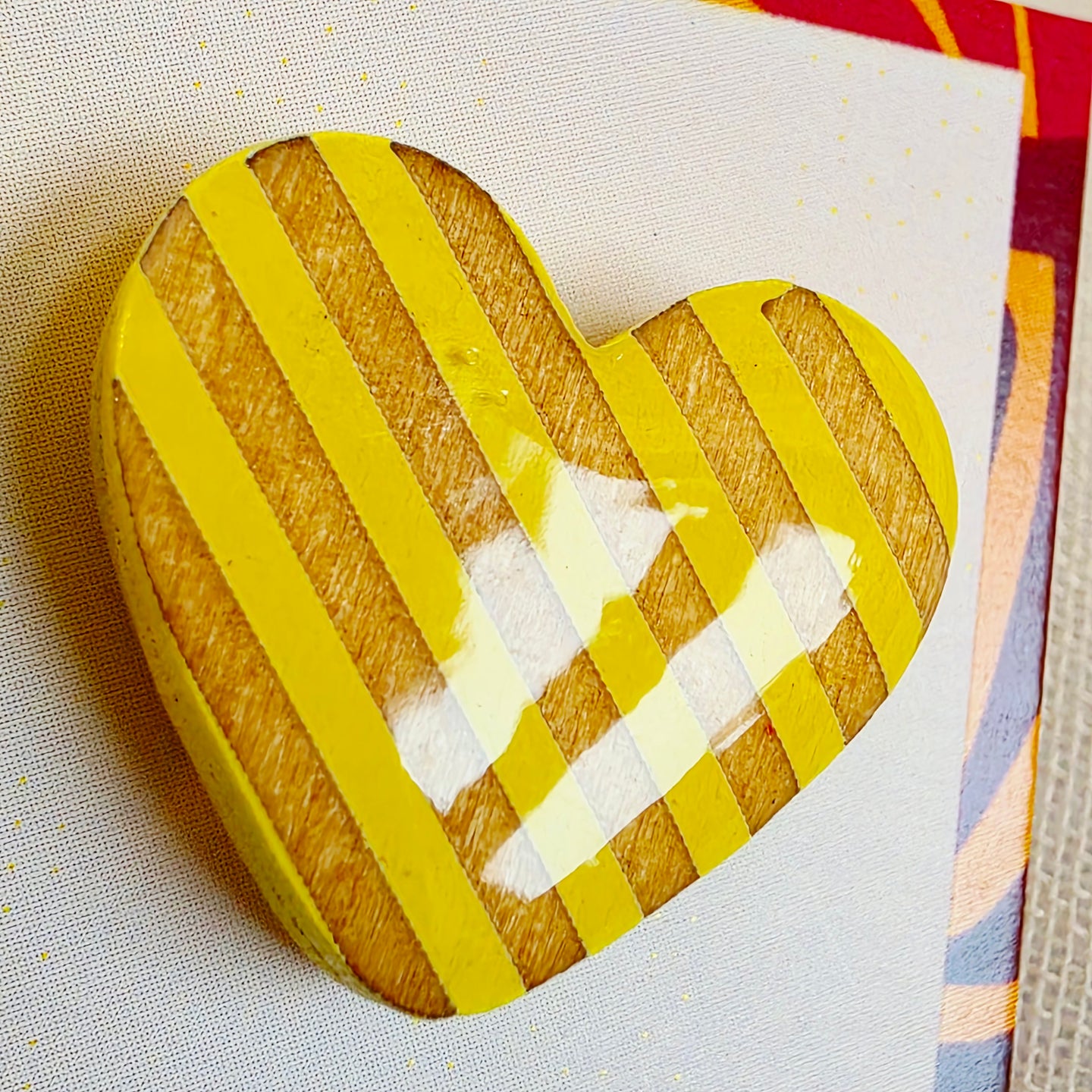 Yellow Heart Studs