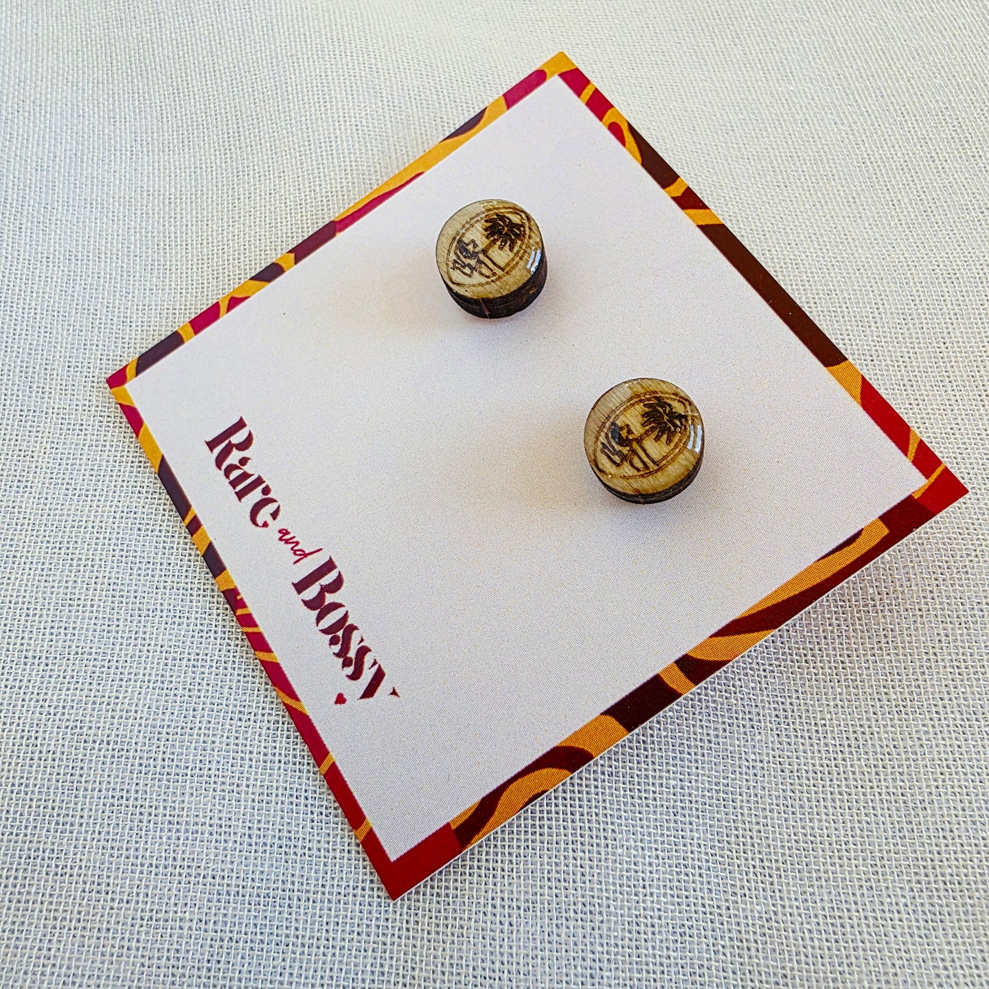 Guam Seal Circle Studs