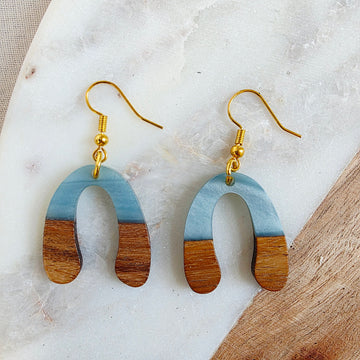 Blue U-Shape Dangles