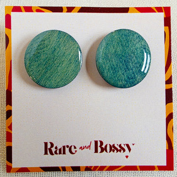 Blue Wood+Resin Studs