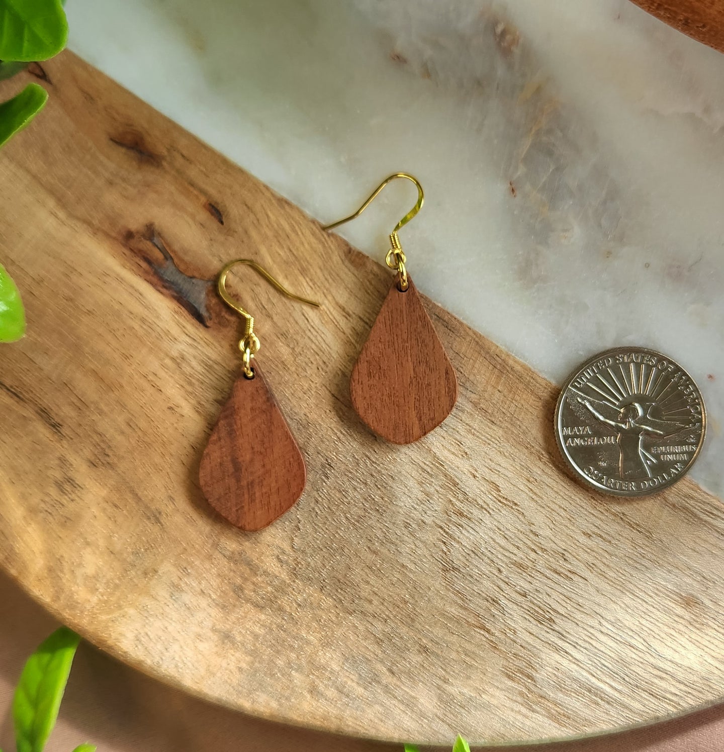 Mahogany Teardrop Dangles
