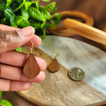Mahogany Teardrop Dangles