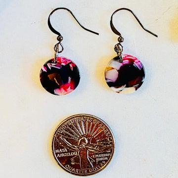 Purple Mini Drop Dangles