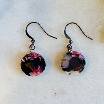 Purple Mini Drop Dangles