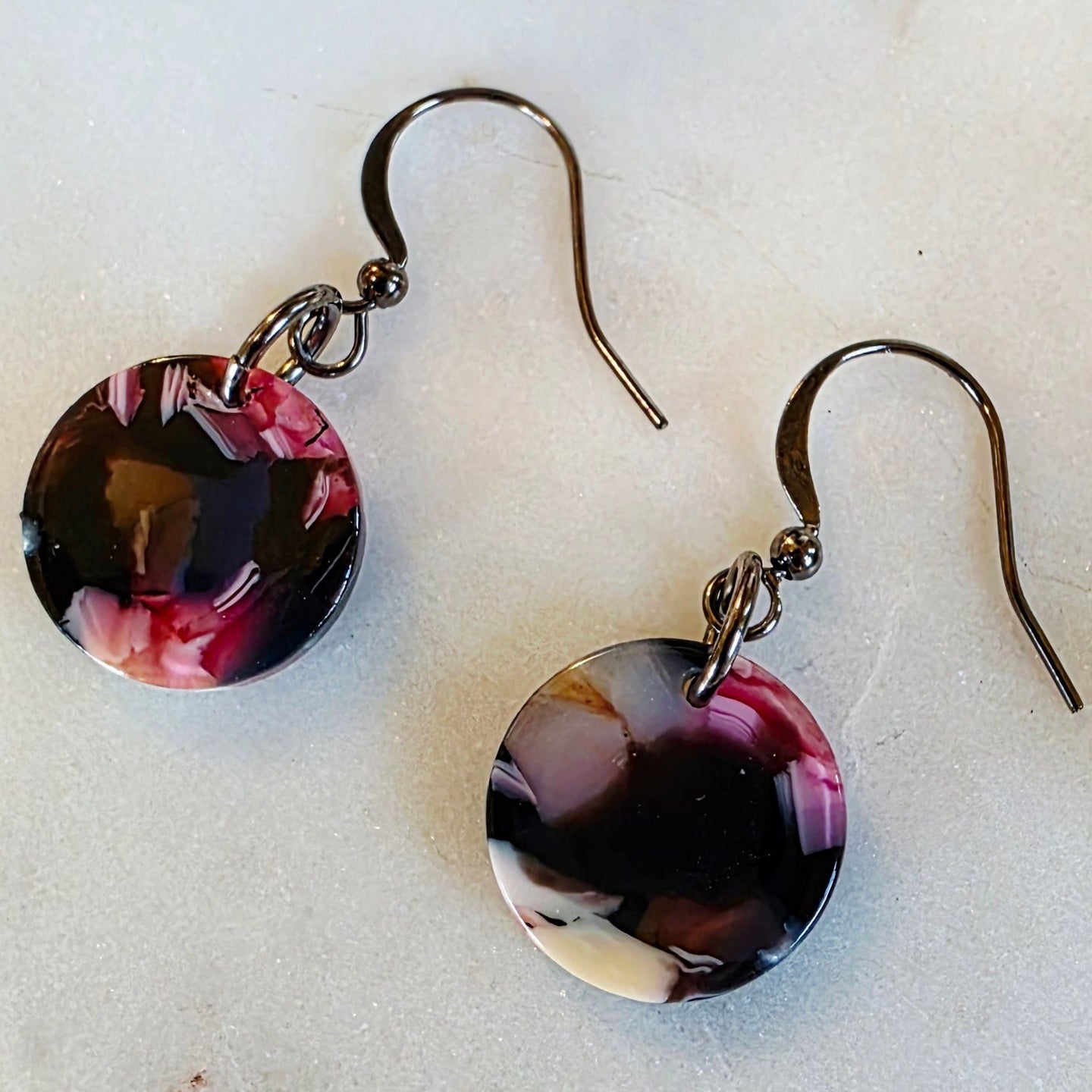 Purple Mini Drop Dangles