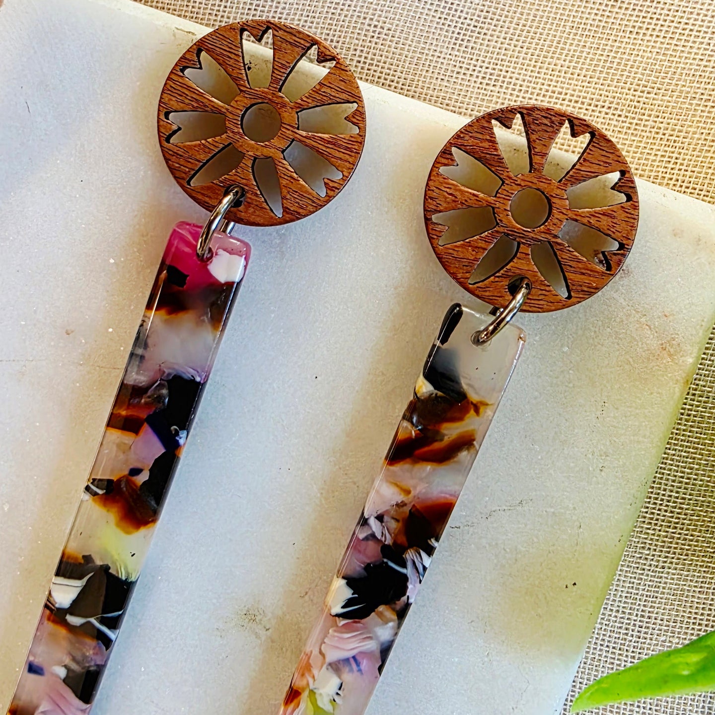 Purple Bar Dangles