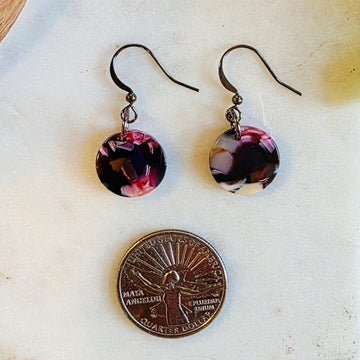 Purple Mini Drop Dangles