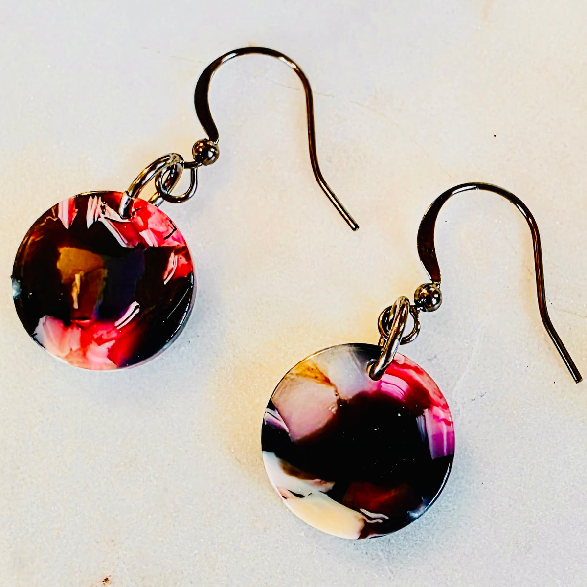 Purple Mini Drop Dangles