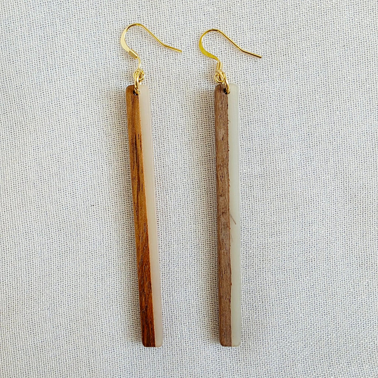 Clear Wood Bar Dangles