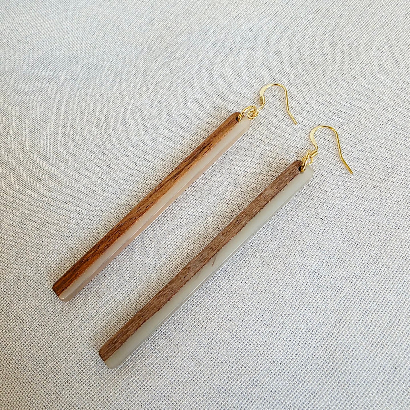 Clear Wood Bar Dangles