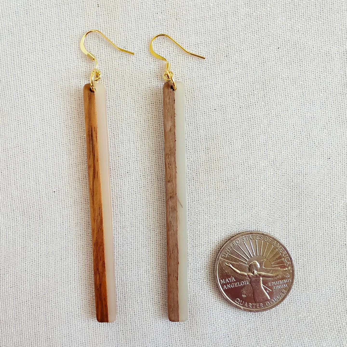 Clear Wood Bar Dangles