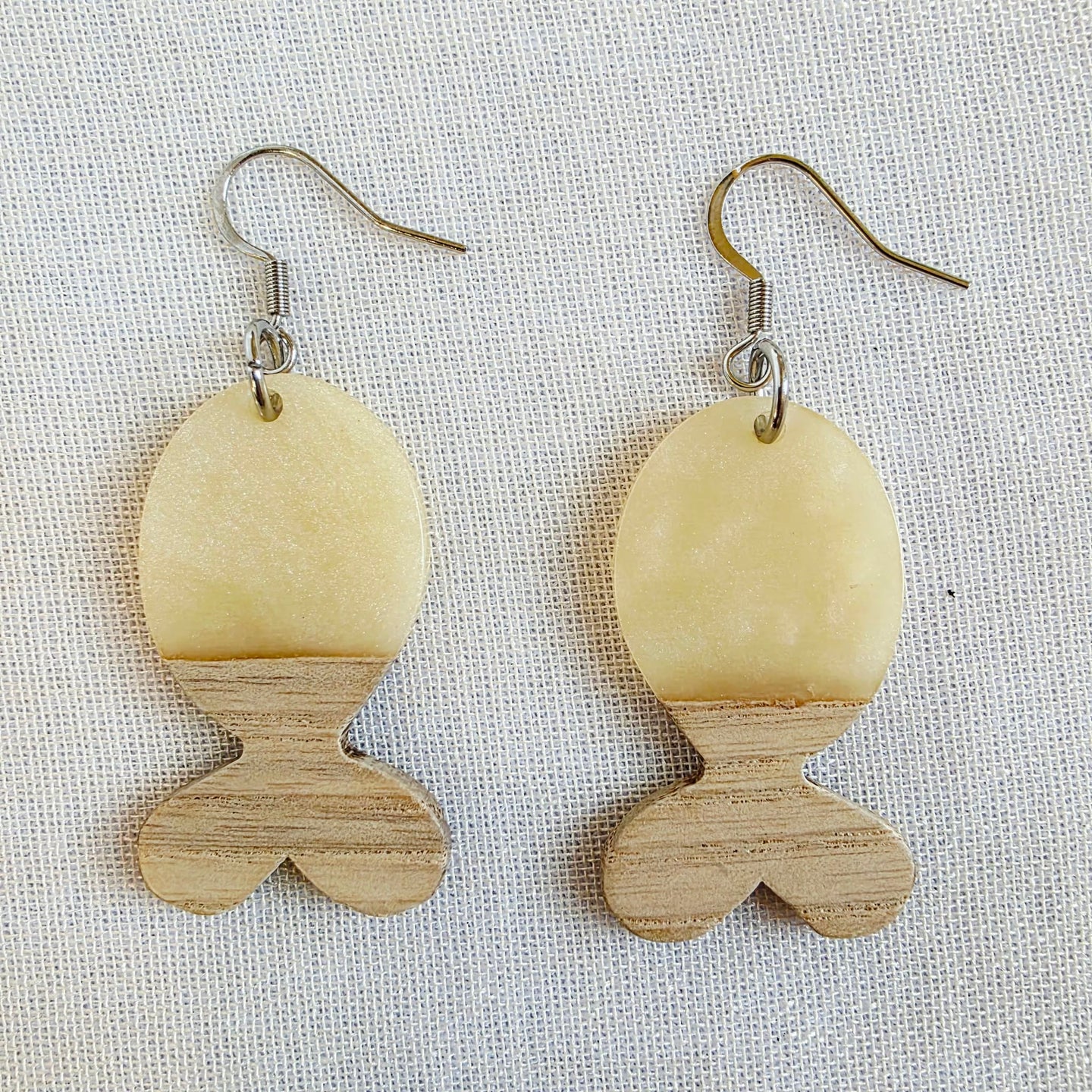 Ivory Fish Dangles