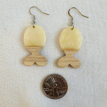 Ivory Fish Dangles