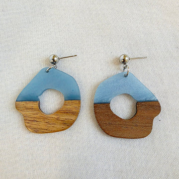 Blue Round XL Dangles