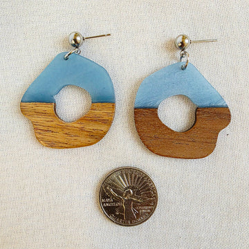 Blue Round XL Dangles