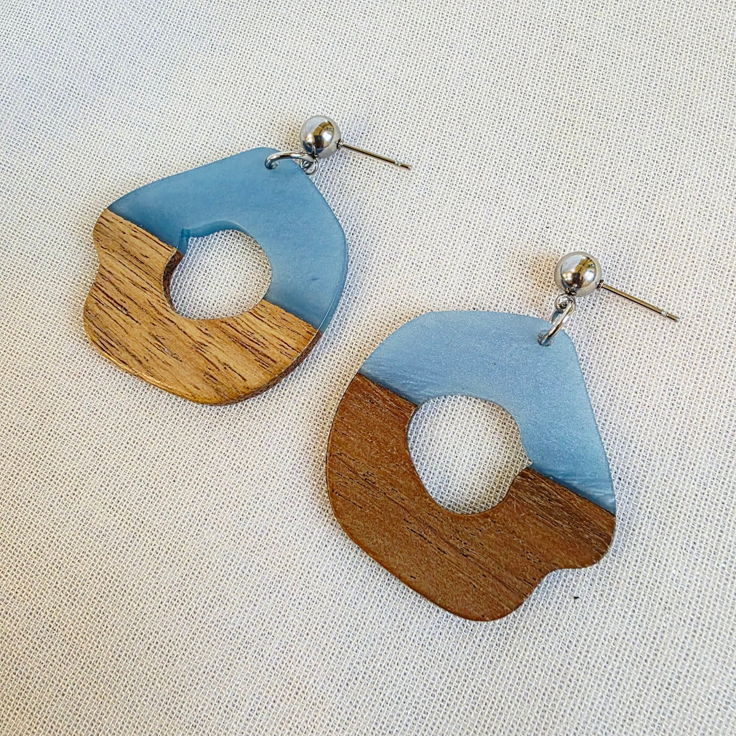 Blue Round XL Dangles