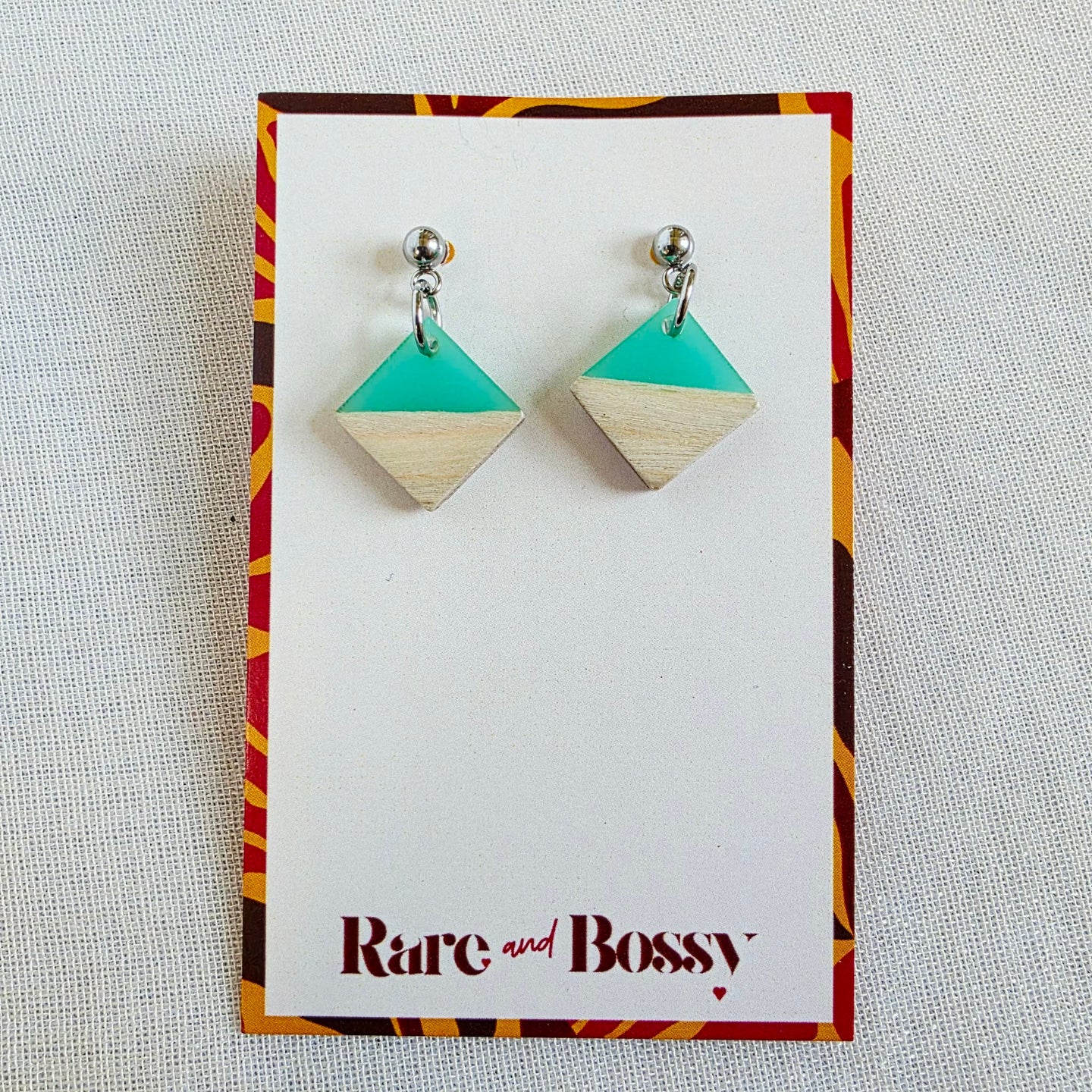 Mint Diamond Dangles