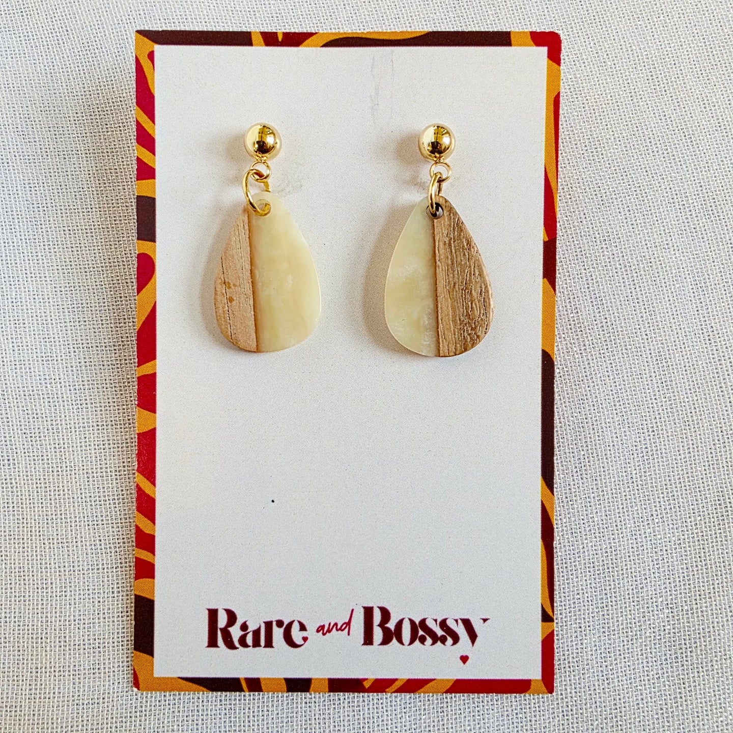 Ivory Mini Teardrop Dangles