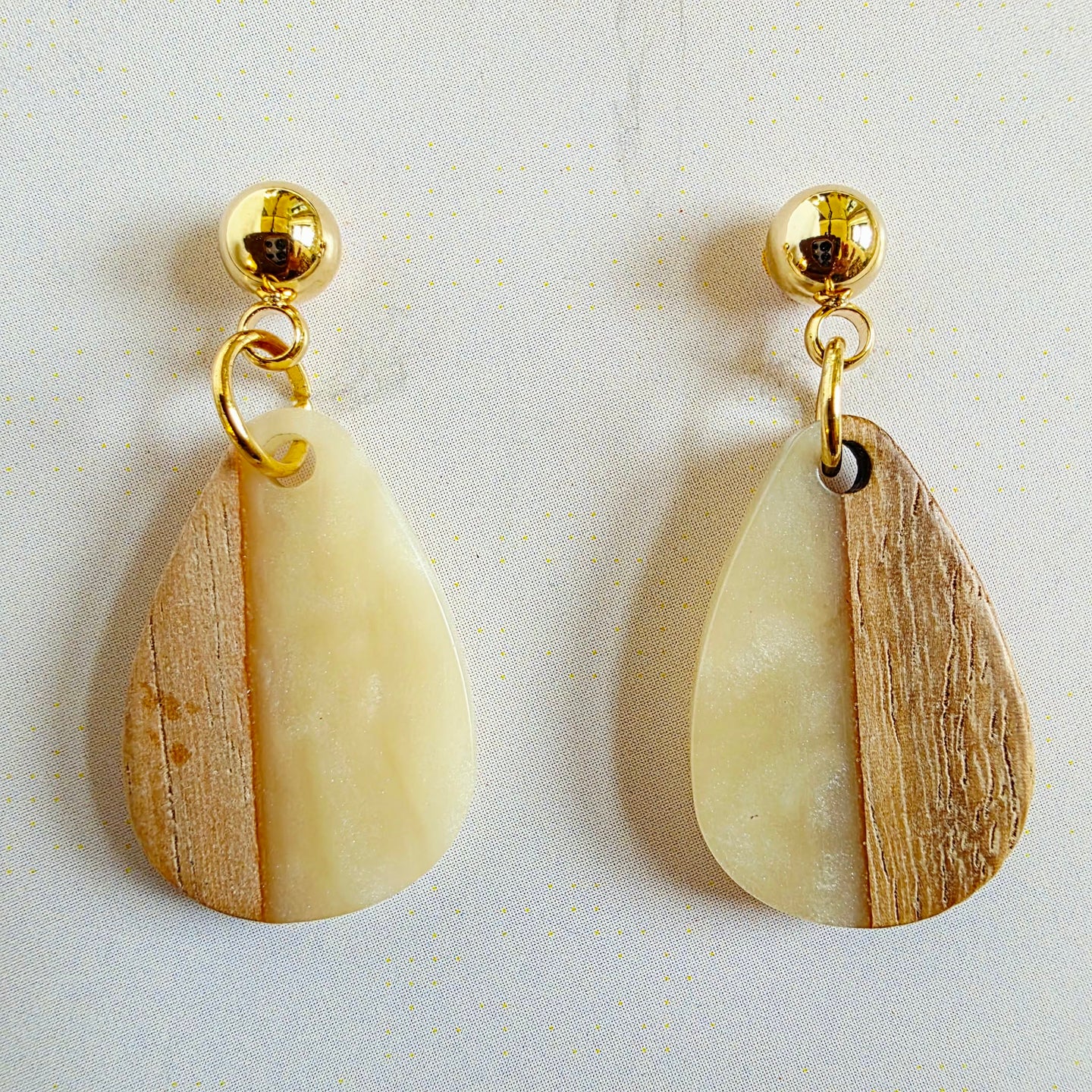 Ivory Mini Teardrop Dangles